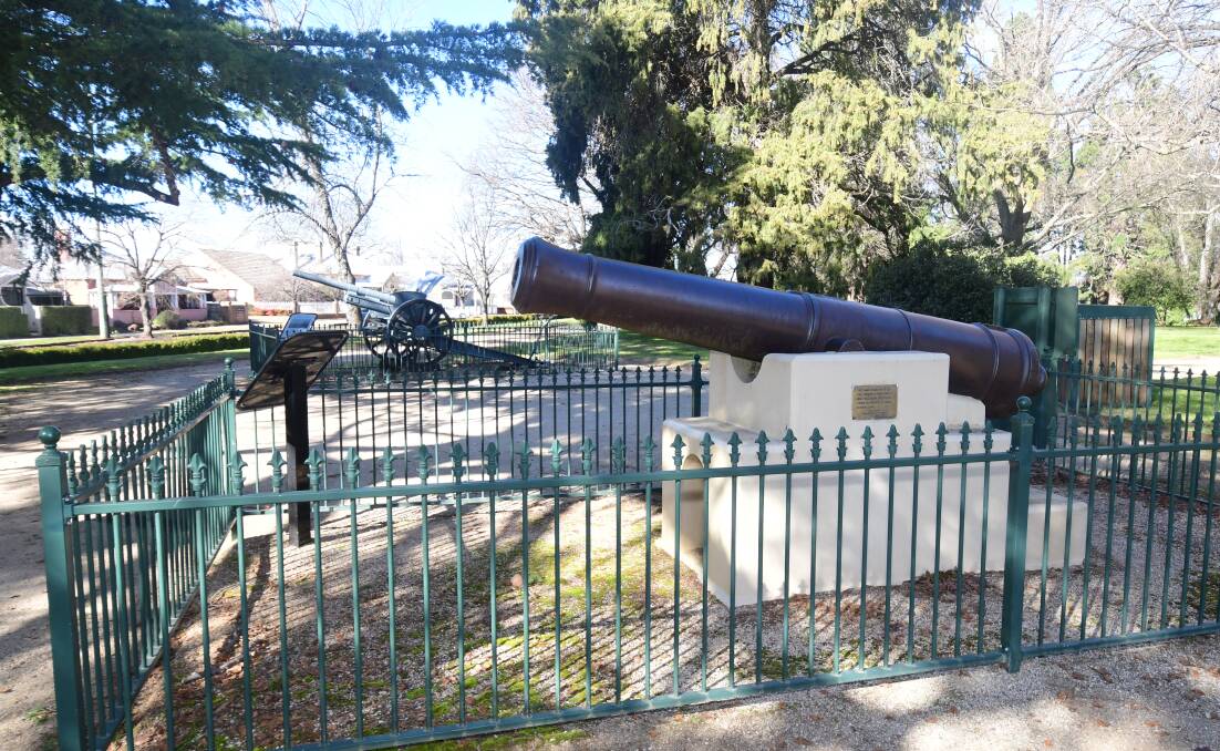 HISTORY: A cannon and World War I Howitzer gun were already at the park by 1923. Photo: JUDE KEOGH