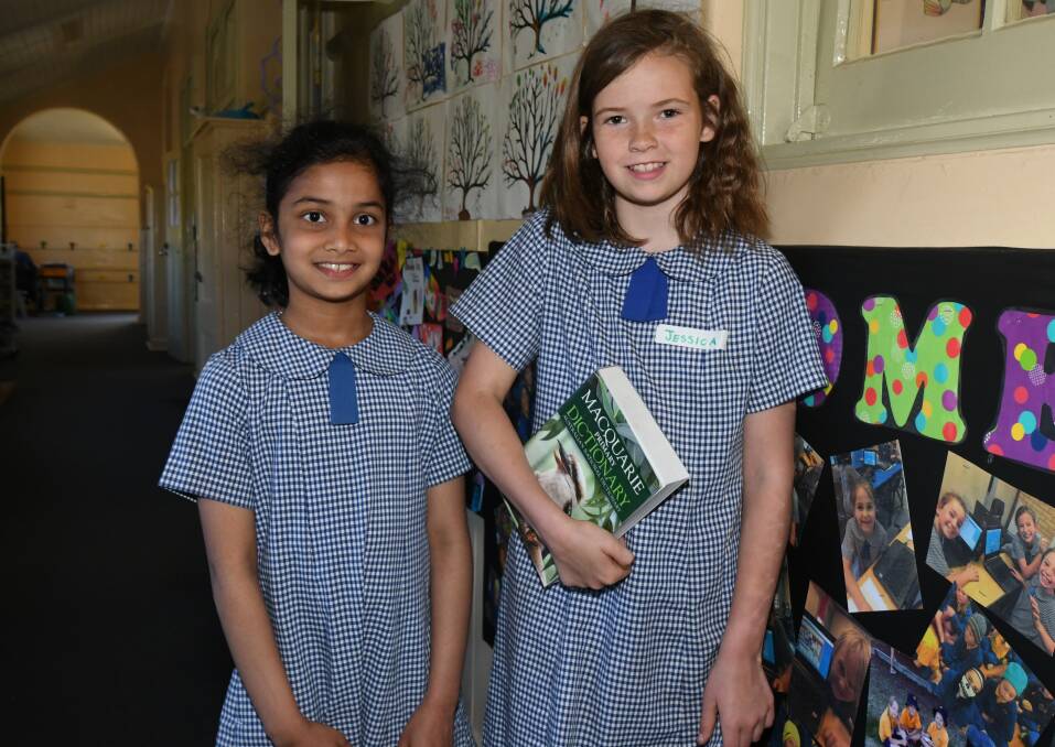 SCRUPULOUS SPELLERS: Orange Public School year 3 student Nethuli Pathirana and year 6 student Jessica O'Connor have made it into the top 100 of the Premier's Spelling Bee. Photo: CARLA FREEDMAN