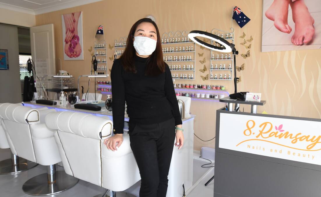 PASSION FOR NAILS: Cindy Fam has opened 8 Ramsay Nails and Beauty and hopes to offer training and bring on employees. Photo: CARLA FREEDMAN