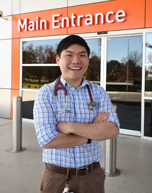 MEDICAL FUTURE: Orange Health Service doctor intern Jaffly Chen has been awarded a $120,000 for his postgraduate studies. Photo: JUDE KEOGH 