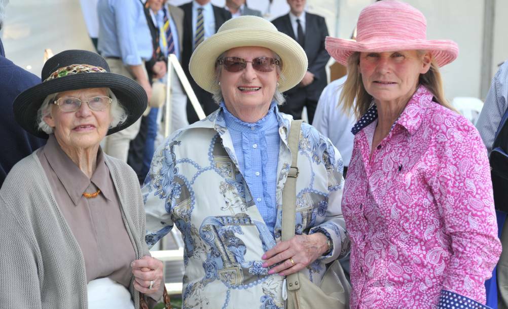 DAY OUT: Ruth Kingham, Wendy Coyne and Annabel Kingham went along to day one of the Australian National Field Days last year. Photo: JUDE KEOGH