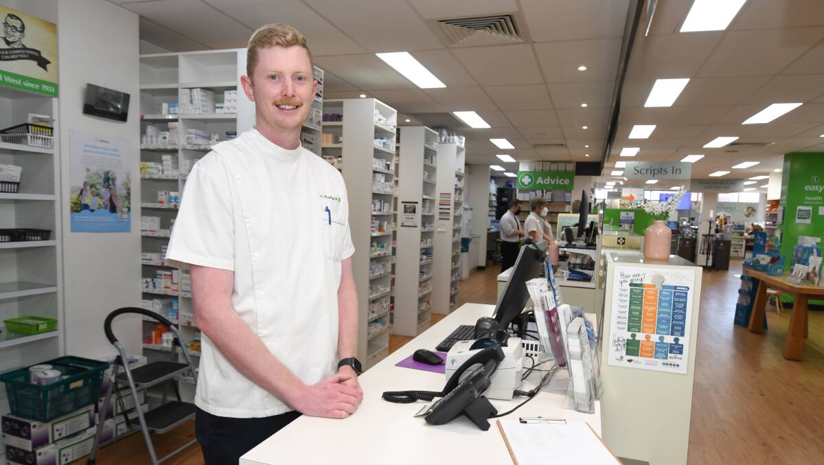 RELOCATION: McCarthy's Pharmacy pharmacist Jack Buckley at the Lords Place premises is preparing for the move. Photo: JUDE KEOGH