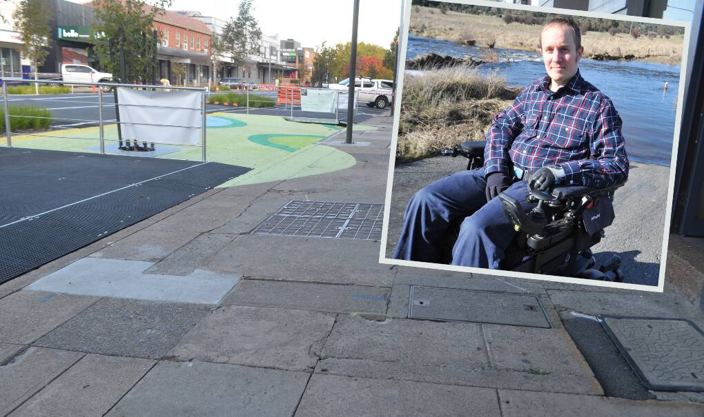 Orange City Council's Aging and Access Committee chairman Steve Peterson was surprised the uneven Lords Place footpaths weren't included in the Future City beautification project. 