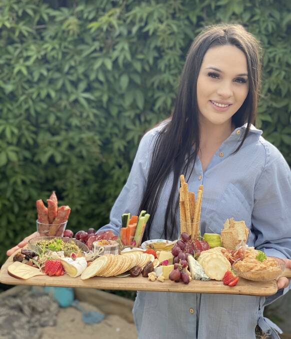 DIG IN: Ally Rattery started her business The Spread Grazing and Platters and it's already proving to be a hit. Photo: SUPPLIED
