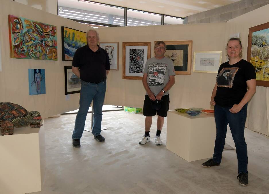 POP-UP: Orange artists Hank Spirek, David Mason and Jude Keogh are exhibiting their art. Photo: CARLA FREEDMAN