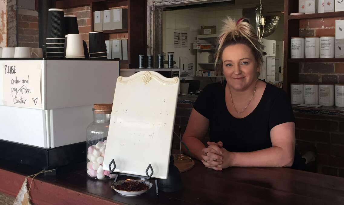OPEN FOR BUSINESS: The Blend Cafe owner Lisa Conere opened her business on Friday and will provide a combination of cafe and restaurant food but at the moment it is all take-away. Photo: TANYA MARSCHKE