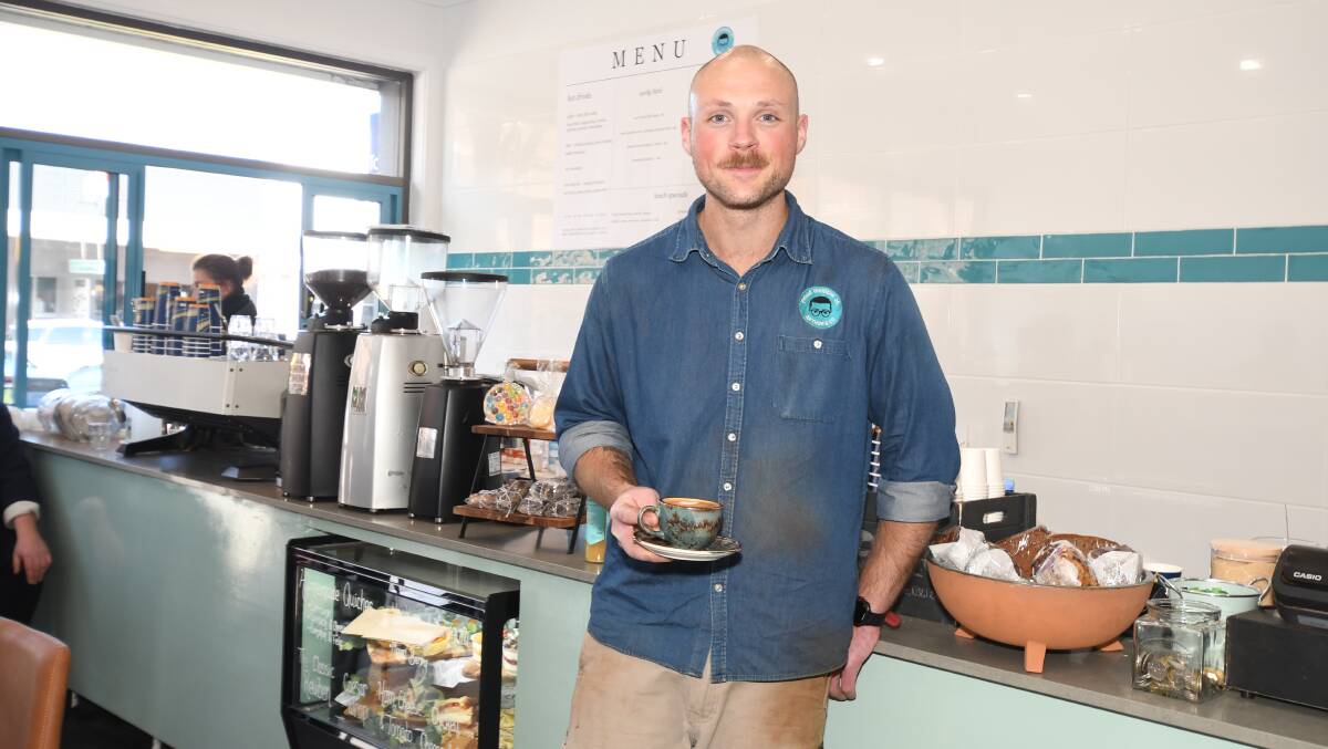 RELOCATED: Shane Jackman from Crema in the new, larger cafe in Lords Place. Photo: CARLA FREEDMAN