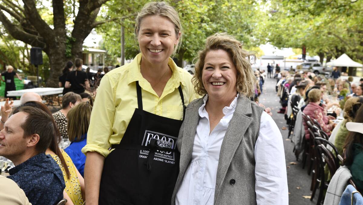 Charlotte Gundry and Angela Argyle at the Sampson Street Lunch in 2023. Picture by Carla Freedman