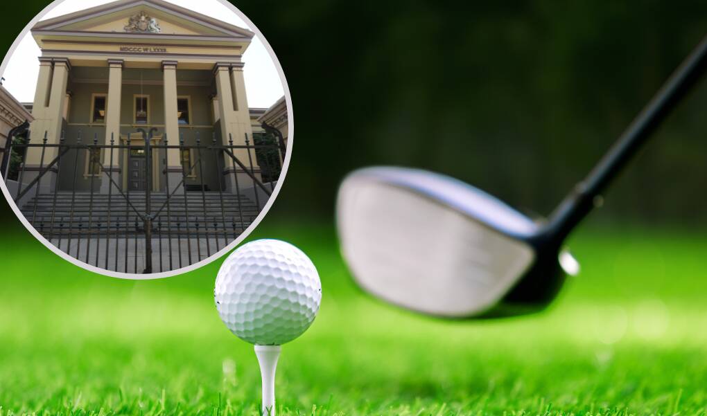 IN COURT: A man has appeared in Orange Local Court, inset, following an affray involving three people who were armed with a golf club, a paint scraper and a rake. File photo: SHUTTERSTOCK 
