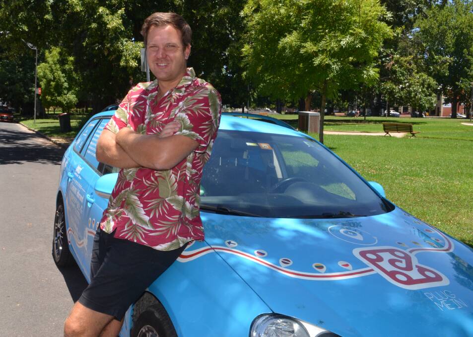 RECHARGING: Wiebe Wakker stopped in Orange for the weekend during an epic road trip from Holland to Sydney that's covered 33 countries in three years and all done in an  electric car.