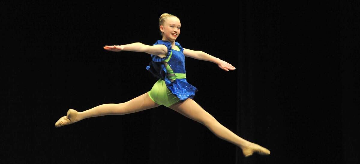 LEAP: Zali Burcher of Orange competed in the City of Orange Eisteddfod dance competition last year. Photo: JUDE KEOGH