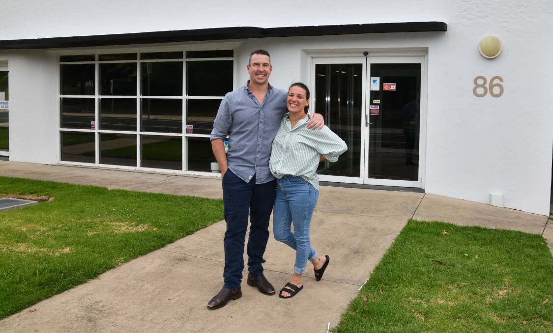 Tim and Flora Mortimer outside the new BNB Made Easy headquarters on Bathurst Road. Picture by Jude Keogh