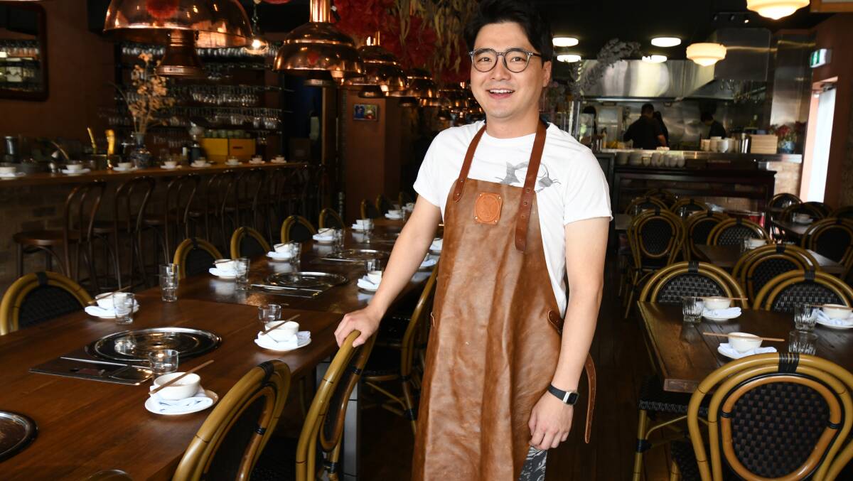 Sammy Jeon at his Mr Lim restaurant in Orange. Picture by Jude Keogh