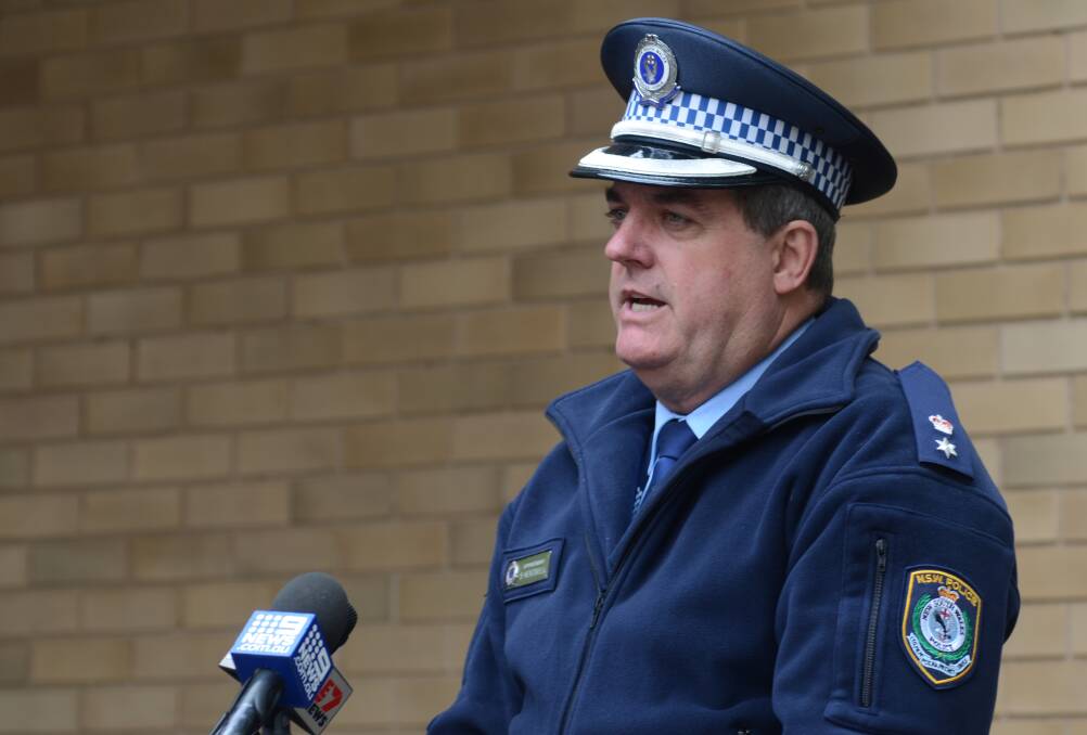 INQUIRIES CONTINUE: Central West Police District commander Superintendent Steve Kentwell says investigations are continuing into the murder of a 74-year-old man. Photo: JUDE KEOGH