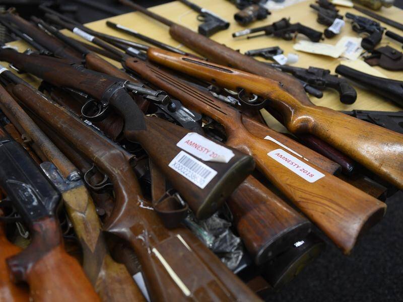HANDED IN: Weapons seized in a previous Australian gun amnesty.