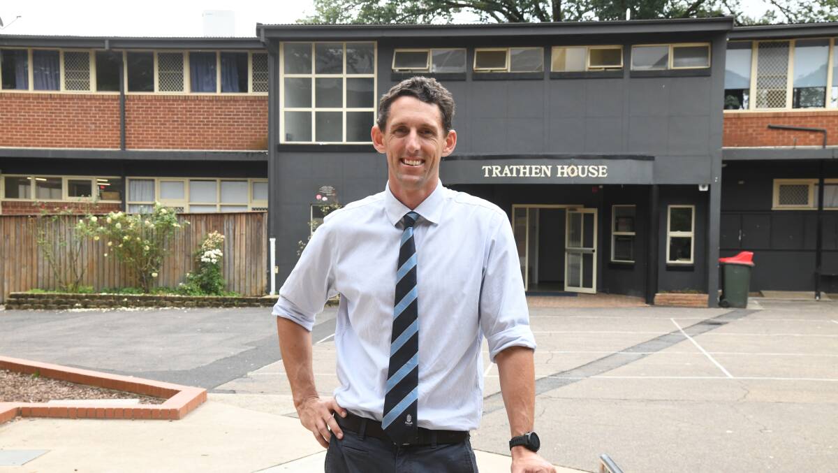 New head of Trathen House Robert Bell ourside the boarding house at Kinross Wolaroi School. Picture by Carla Freedman