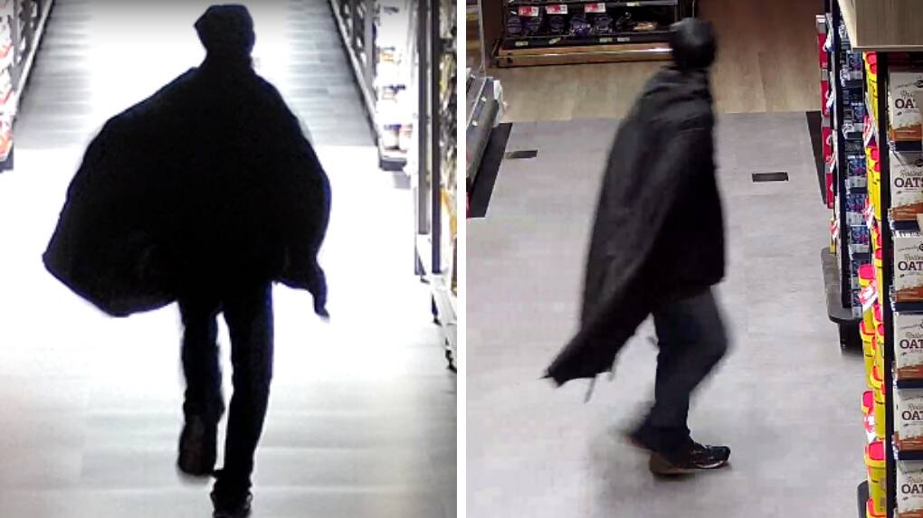 CAPED OFFENDER: Still shots from CCTV footage from the break and enter at Ashcroft's Supa IGA in Peisley Street on July 13, 2019. Photo: NSW POLICE