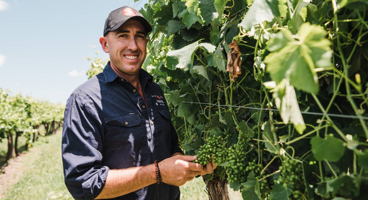 TOP 50: Printhie Wines viticulturist Charlie Simons said the selection was a testament to the aim of improving the environmental sustainability of the vineyards. Photo: SUPPLIED