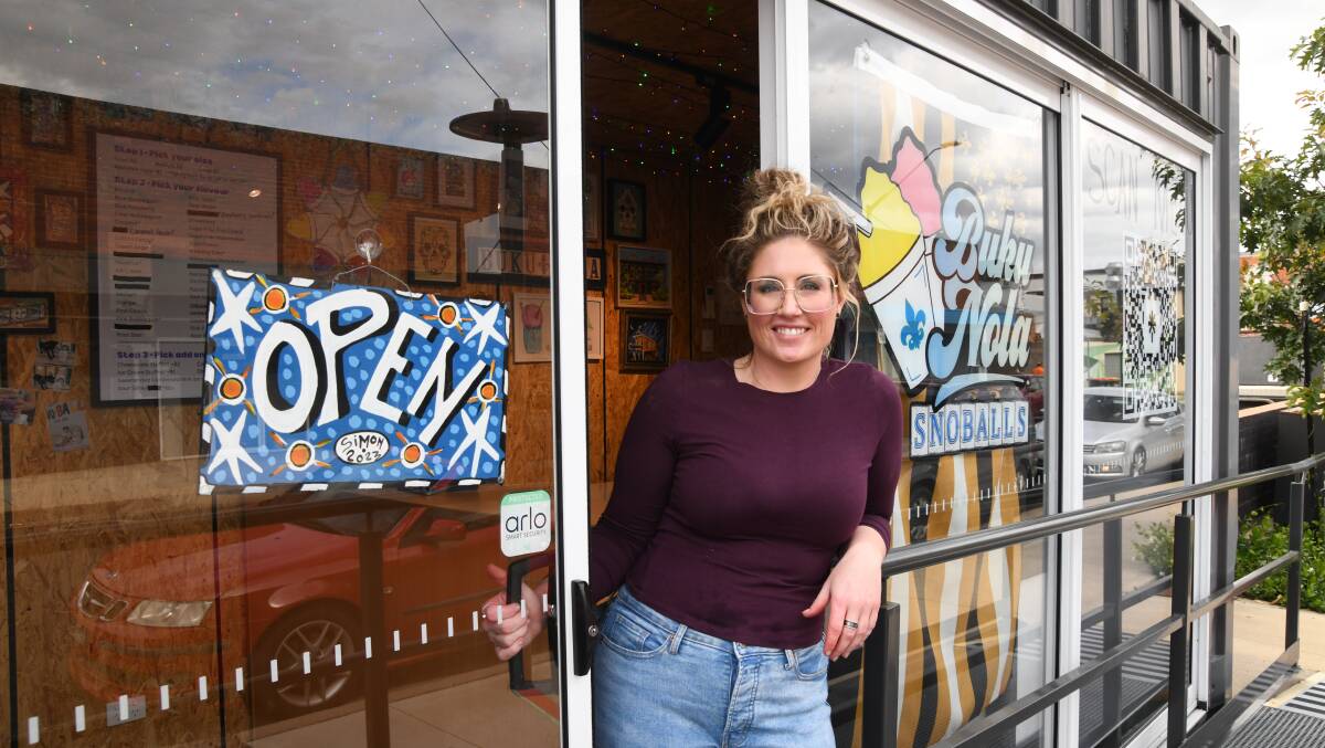 Buku Nola Snoballs owner Jessica Hannan has reopened her summery pop up shop with new flavours. Picture by Jude Keogh