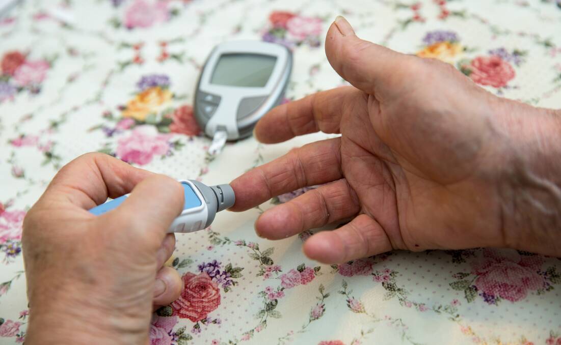 HEALTH: Diabetes blood sugar test. FILE PHOTO