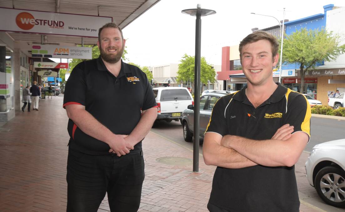 BUY LOCAL: Orange Business Chamber vice president Nic Drage and president Jack Evans. File photo: JUDE KEOGH