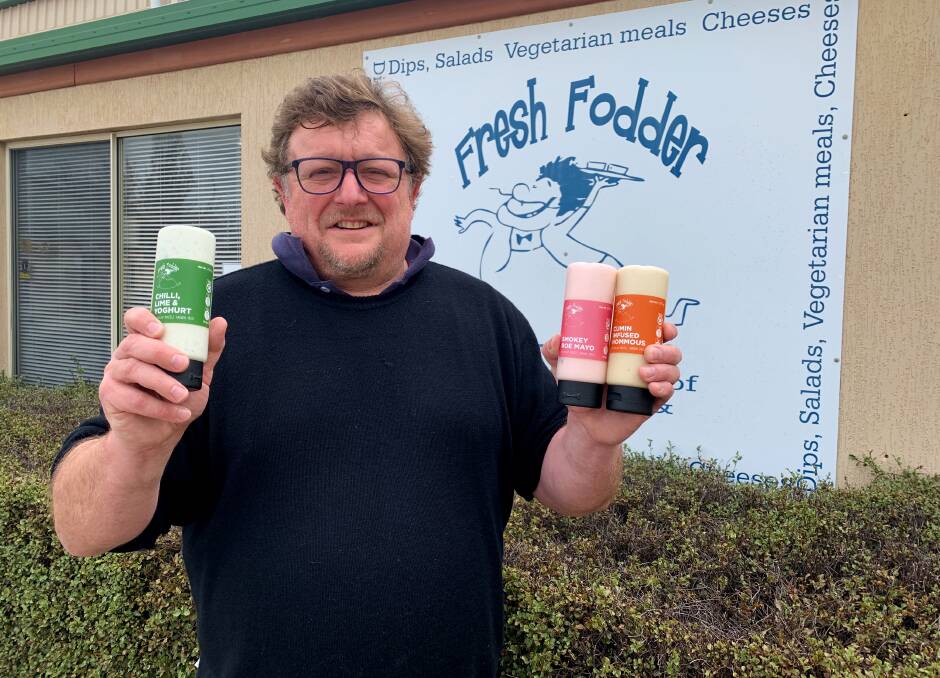 ON THE SAUCE: Fresh Fodder managing director Max Schofield with the new sauce range. Photo: CARLA FREEDMAN