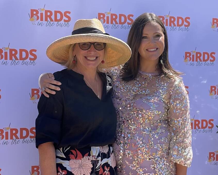 Rosie Batty and Vanessa Vazguez at Birds in the Bush. Picture supplied