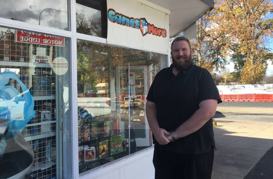 BACK IN BUSINESS: Games n More owner Nic Drage is ready to reopen in Lords Place.