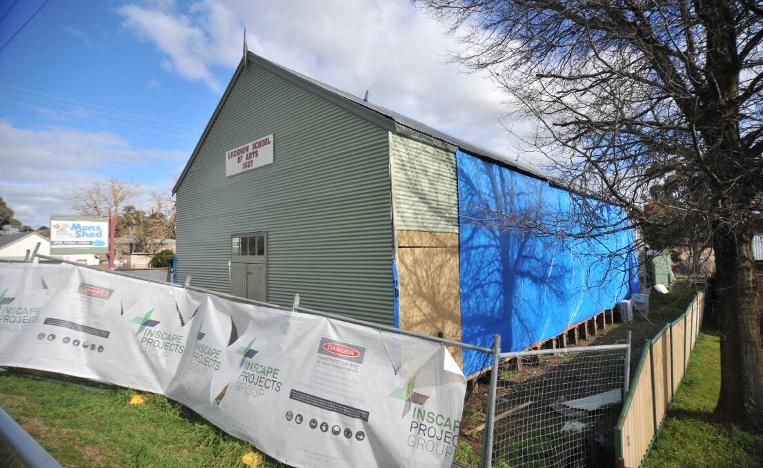 DAMAGED: The Orange Men's Shed sustained significant external and internal damage as a result of the fire in 2019. It has since reopened. Photo: CARLA FREEDMAN