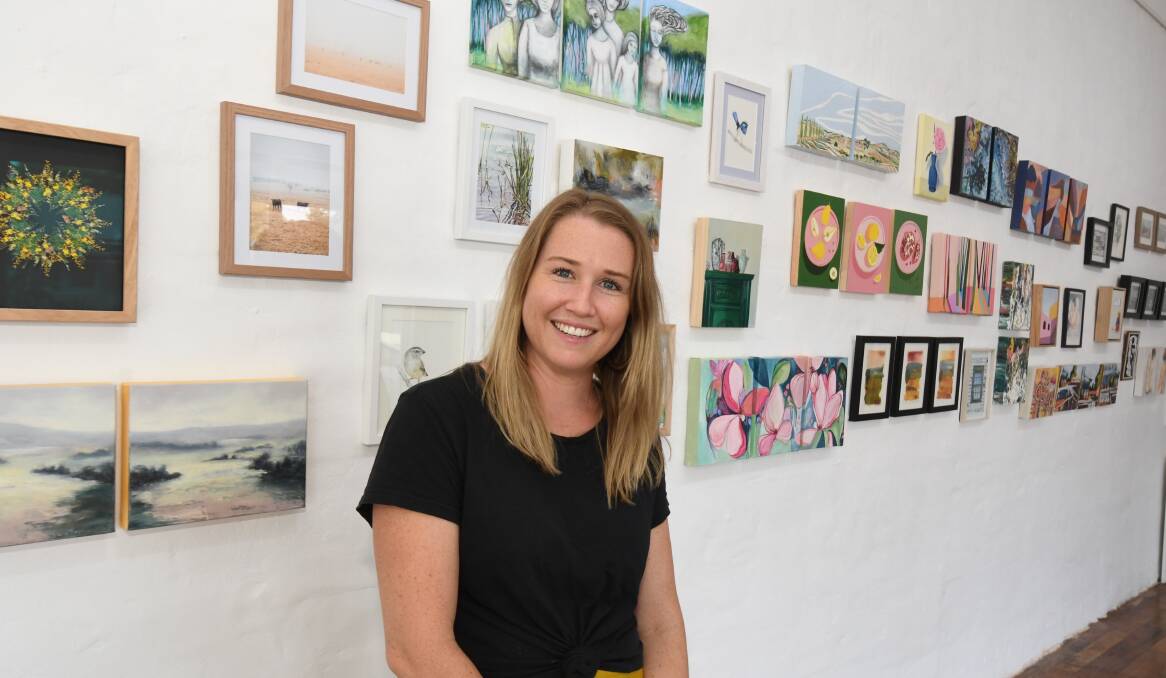 UNIFORM SHOW: Corner Store Gallery owner Madi Young will launch the 8x10 Group Exhibition on Thursday where size is the only rule. Photo: JUDE KEOGH