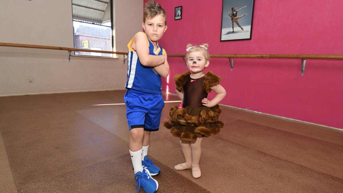 READY TO DANCE: Bailey and Darcy Schmich will perform in the upcoming City of Orange Eisteddfod. Photo: JUDE KEOGH
