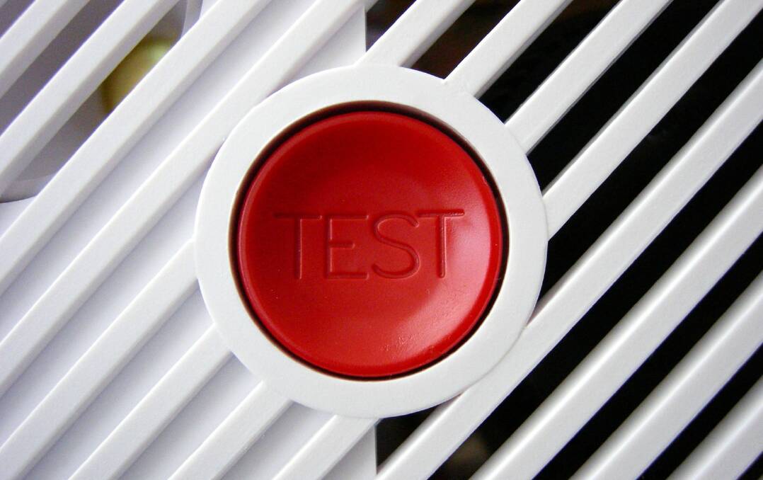 LIFE SAVERS: Batteries should be replaced in smoke alarms every year. STOCK PHOTO