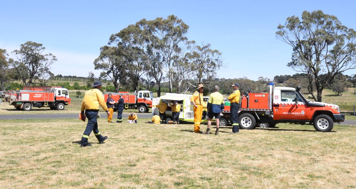 PREPARED: A strike team was assembled at the Canbolas Zone head quarters of the rural fire service on Tuesday. Photo: JUDE KEOGH 1112jkfire4