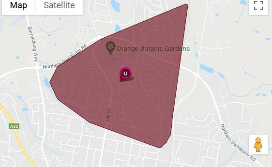 BLACKOUT: More than 1600 homes and businesses in Orange were affected by an unplanned power outage on Tuesday. 