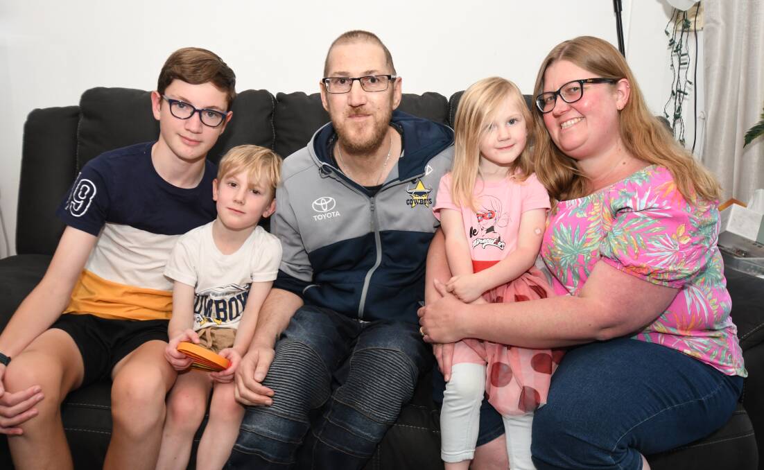 FAMILY: Alex Morley, Seth, Neal and Maddy Trevena, and Amanda Morley are looking forward to a wedding followed by a family holiday. Photo: JUDE KEOGH