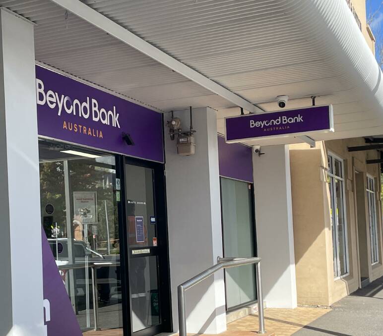 The new Beyond Bank Australia signage in Sale Street. File picture