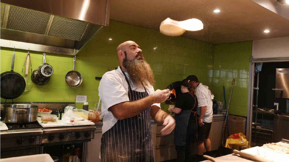 Nick Freedman in the kitchen at Philip Shaw Wines for their first public pizza night since COVID. Picture by Jude Keogh 