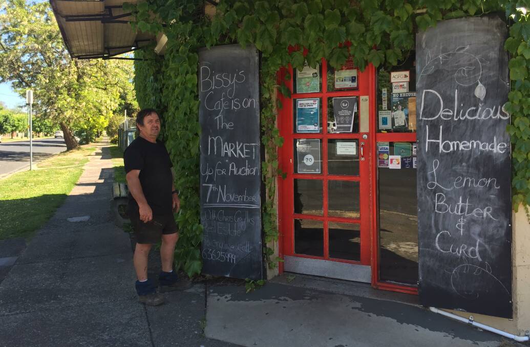 STILL OPEN: Bissy's Cafe co-owner Paul Rossiter is keeping the cafe open until the sale of the business is completed. Photo: TANYA MARSCHKE 