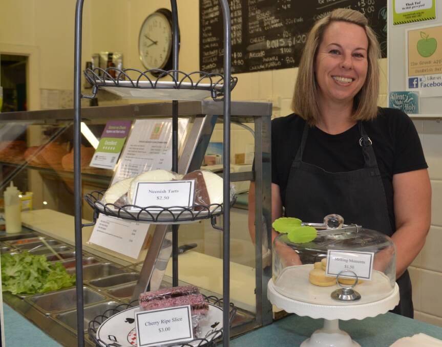 FRIENDLY SERVICE: The Green Apple Sandwich Bar owner Kristine Maclean loves meeting the people who come to her business. 