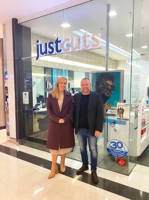 COLLABORATION: Just Cuts CEO Amber Manning and VERTO CEO Ron Maxwell. Photo: SUPPLIED