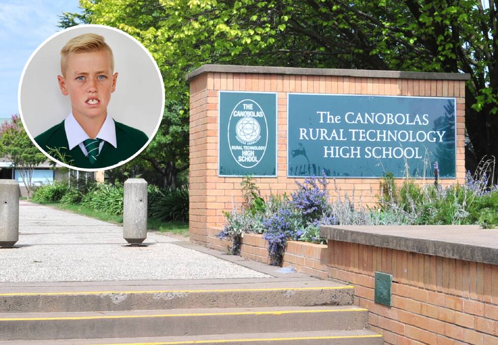 SUPPORT: Canobolas Rural Technology High School and Bletchington Public School will offer support at a memorial gathering for 13-year-old Harry Greenhalgh. 