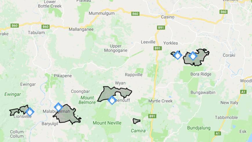 ABLAZE: Multiple fires have been burning in the Northern Rivers region for the past week and Rural Fire Service crews from across the Central West are offering relief for the region's volunteer fire fighters.