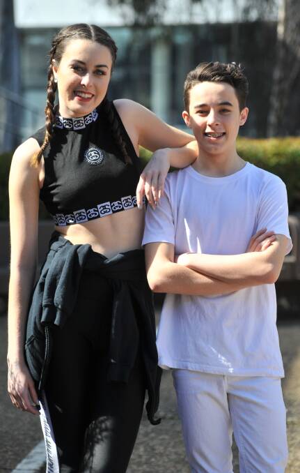 A FAMILY AFFAIR: Siblings Emily and Nick Collins have competed against each other in several dance sections at the City of Orange Eisteddfod. PHOTO: JUDE KEOGH