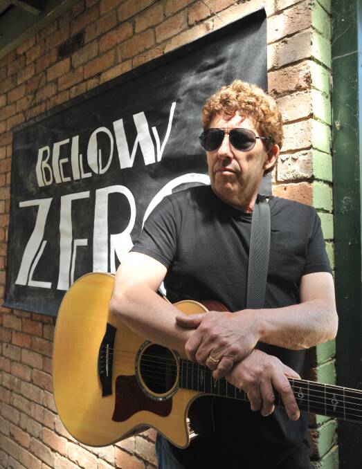 READY TO ROLL: Below Zero acoustic guitarist and vocalist Rob Bartlett will take the stage with fellow musicians Margherita Granzotto and Peter O’Regan. Photo: JUDE KEOGH