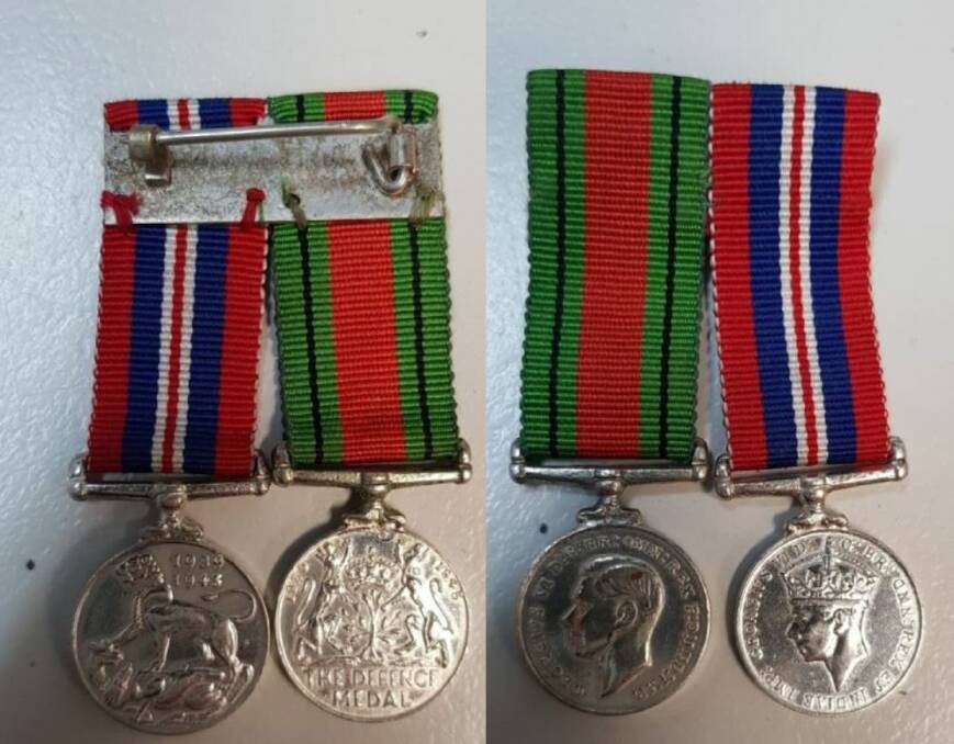 OWNER WANTED: Wagga Police are looking for the owner of these WWII medals. Picture: RIVERINA POLICE DISTRCIT