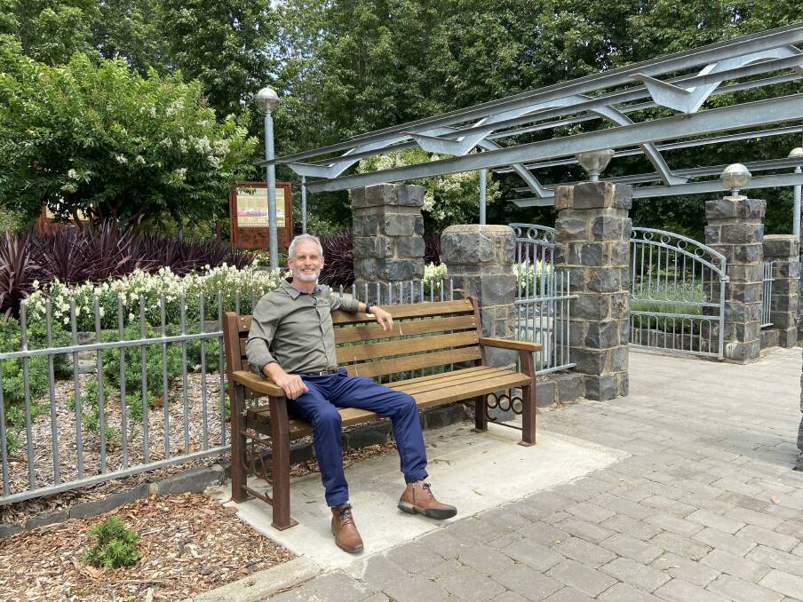 WELCOME: Councillor Stephen Nugent at the Botanic Gardens on Monday afternoon. Photo: PETER HOLMES.