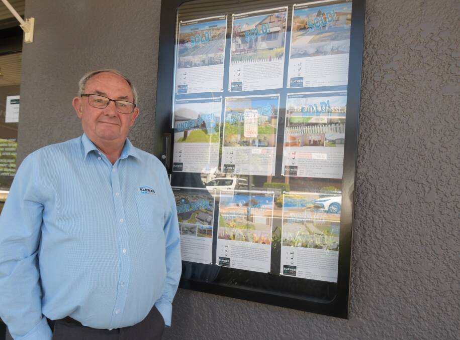 BOOMTOWN: Real estate agent Gary Blowes has been in the game for decades and has never seen prices rise so fast. Photo: JUDE KEOGH.

