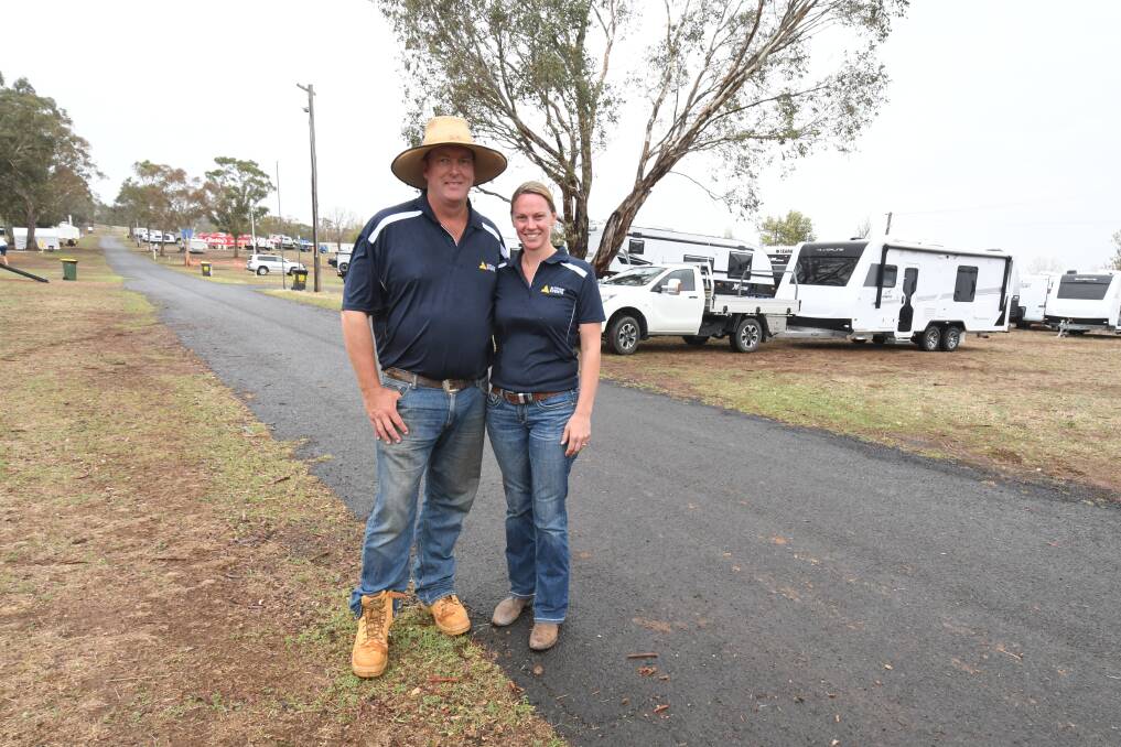 SHOW TIME: Organisers Grant and Susie Biffin at the 2020 expo. Photo: JUDE KEOGH.
