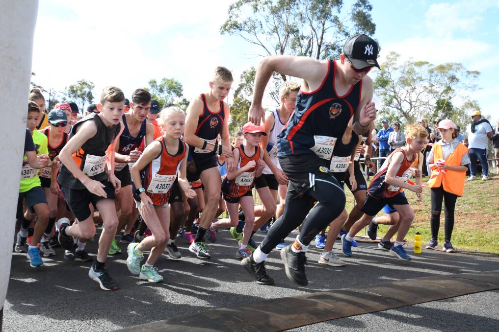 ON YOUR MARKS: Runners set off at the 2020 Orange Running Festival. Photo: CARLA FREEDMAN.

