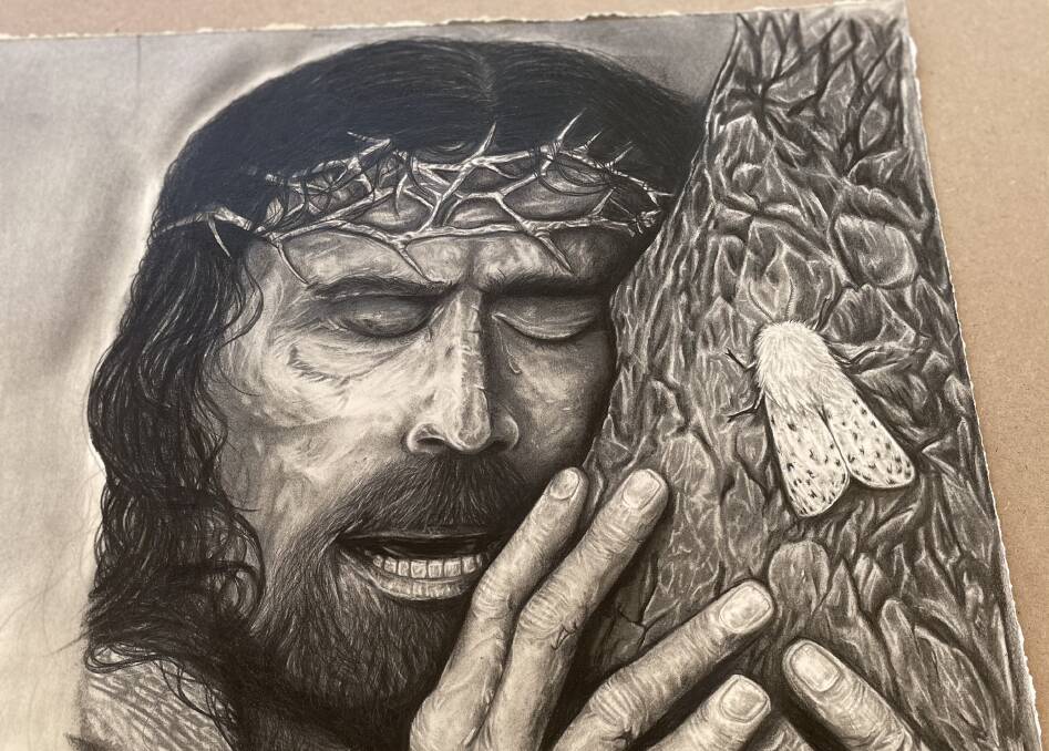 THE PASSION: Sam Kiho's illustration of Jesus Christ. Photo: SUPPLIED.